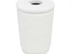 Cos de gunoi stradal Marbella cu aspect de marmura alba 43×79 cm