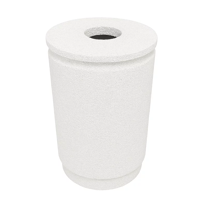 Cos de gunoi stradal Marbella cu aspect de marmura alba 43×79 cm